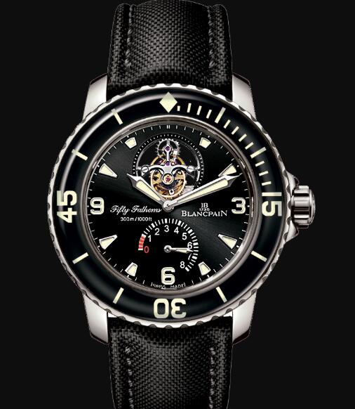 Review Blancpain Fifty Fathoms Watch Review Tourbillon 8 Jours Replica Watch 5025 1530 52A - Click Image to Close